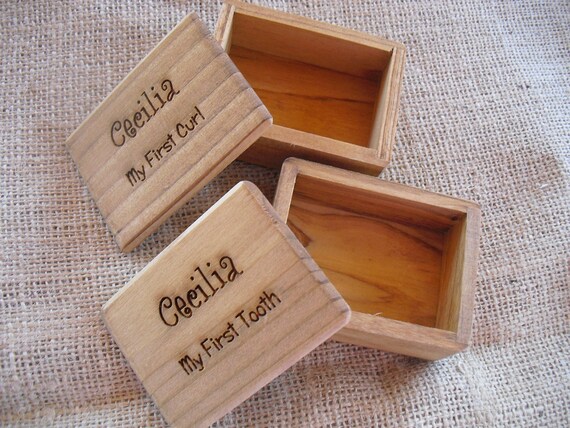 my first tooth and curl keepsake box