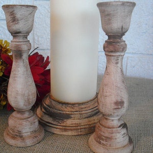Rustic Barnwood Style Wood Unity Candle Set Item 1211 - Etsy