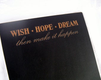 Home Dekor Tafel - wünschen Hoffnung Traum - Element 1498