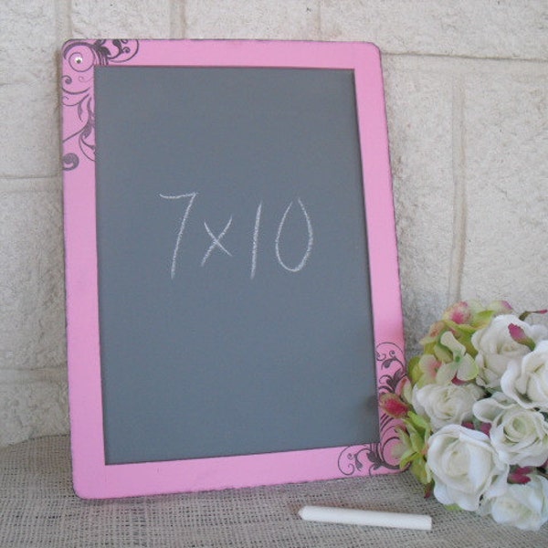 Chalkboard - ONE LARGE Vintage Glam Damask Chalkboards for Signs and Table Numbers or Photo Props - Item 1260