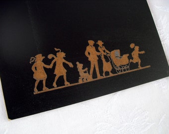 Tableau famille Vintage signe - point 1515