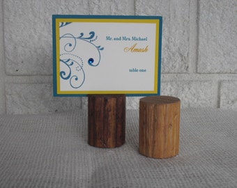 Wood Place Card Holders - Set of 10 - Item 1001