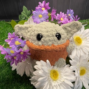 Green Alien Flower Pot Stuffed Animal