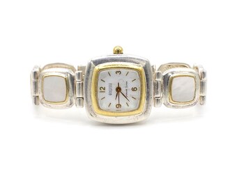 Ecclissi ladies Sterling silver mother of pearl watch NEW BATTERY Vintage Ecclissi Mother Of Pearl .925 Sterling Silver Quartz  main image 2