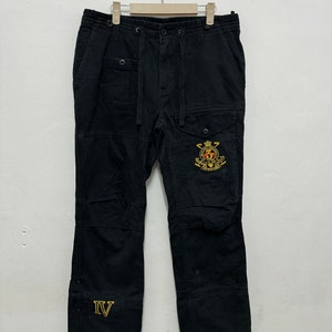 Vintage Polo Ralph Lauren Cargo Pants Vintage Issue Army Design, Tactical Cargo