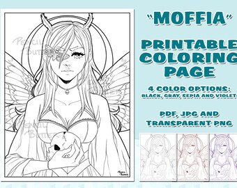 PRINTABLE COLORING PAGE - Moffia