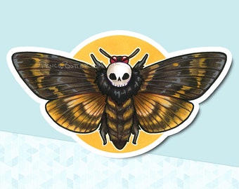 VINYL STICKER - Death's Head Moth