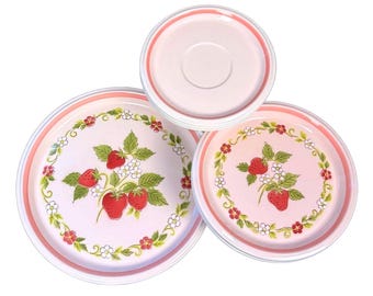 Vintage 12 Pc Mikasa Country Store Berry Patch Dinnerware Set Strawberry Japan
