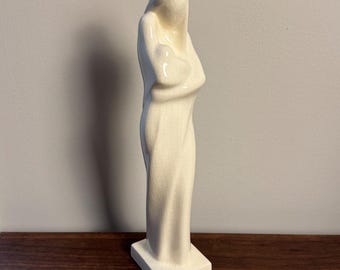 Vtg Villeroy & Boch Maternité Mother and Child Statue René Daemen Art Deco 15”