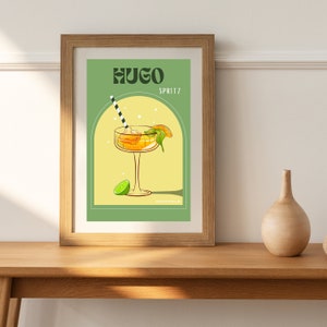 Hugo Spritz Cocktail-Poster. Aus der ‘Spritz Kollektion’