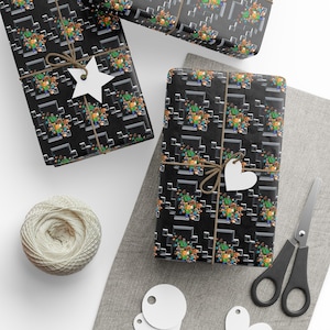 Mine Mobs Wrapping Paper for Gifts- Gift Wrap- Minecrafterer Birthday- Christmas Wrapping Paper- Minecrafter Birthday Decorations- MineC