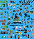 1450+ file Mega Mine Crft Bundle Pack- PNG- PDF- SVG- Digital- MineC Font, Sublimination, Clip Art, Steve, Creeper, Enderman, Warden, Zombie