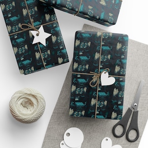 Warden Wrapping Paper for Gifts- Skulk Gift Wrap- Minecrafterer Birthday- Christmas Wrapping Paper- Birthday Wrapping Paper- Gift for Gamer