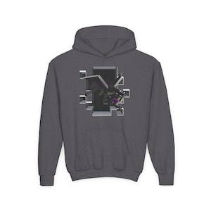 Kids Youth Hoodie- Minecrafter End Dragon- Gift for Gamer- Minecrafter sweatshirt- MineC Gamer hoodie