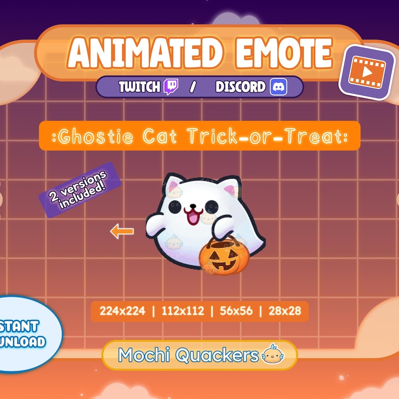 Cat Halloween Emotes - Etsy UK