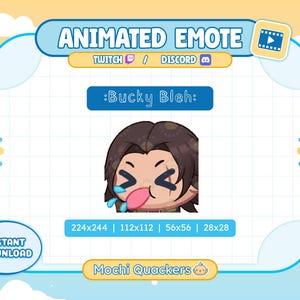Animated Bucky Emote - Rivals Winter Soldier Bleh Spit Tongue | Twitch & Discord Emoji