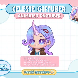 Animated PNGTuber - Deadlock Celeste | Ready-to-Use veadotube GIFTuber, Twitch Model PNG Tuber, Discord Reactive Images