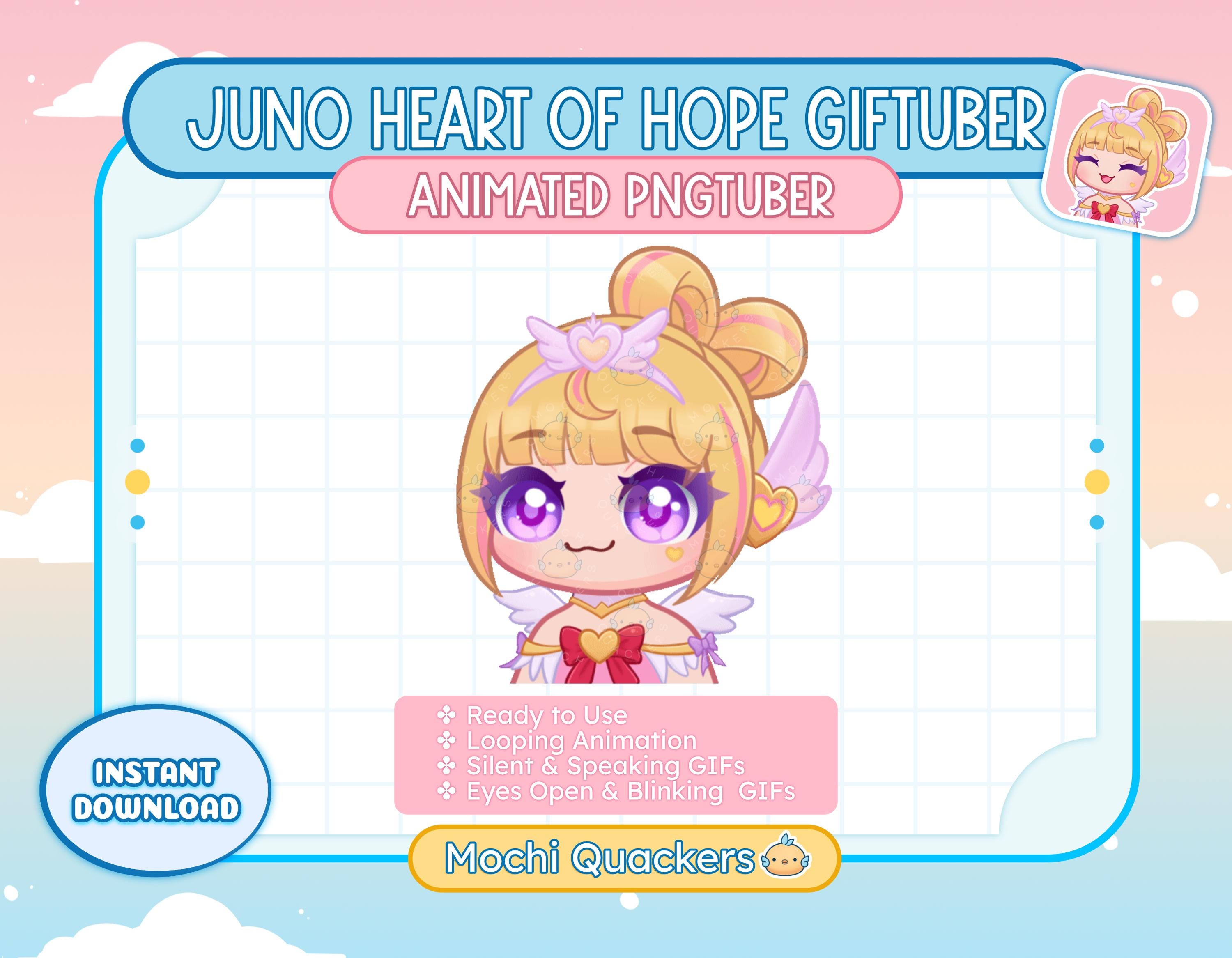 アイドル Heart Baby Penpen Sunflower Penpen Juno Animated Pngtuber - Overwatch Juno Heart of Hope | Veadotube