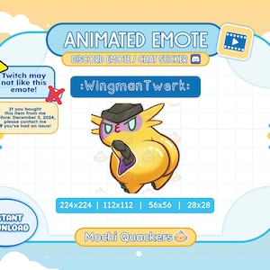 ANIMATED EMOTE | Valorant Wingman TWERK for Stream and Discord, Includes 4 .gif sizes | GekkoFunny Streamer Emotes, Butt Booty Shake Dance