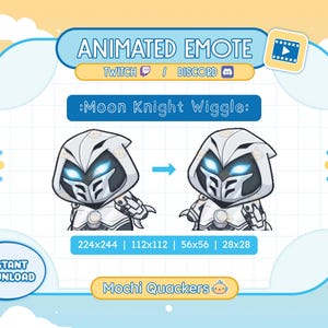 Animated Rivals Emote | Moon Knight Wiggle | Hype Dance Emoji for Twitch & Discord