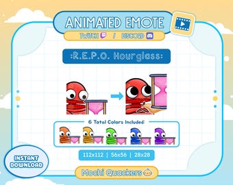 ANIMATED Emote | REPO Hourglass Emote | Twitch Stream & Discord Emoji | Funny R.E.P.O. Meme Slowmo