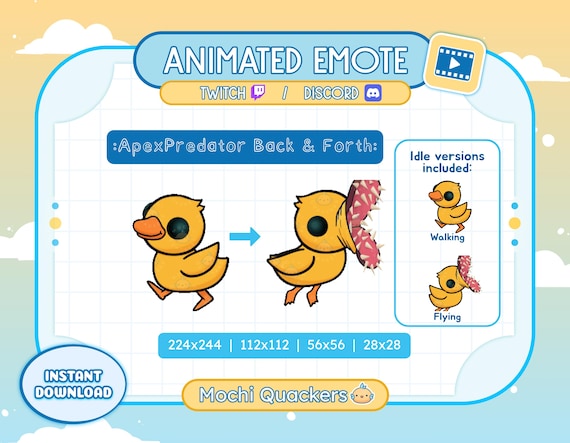 ANIMATED Emote REPO Duck Emote Apex Predator for Twitch