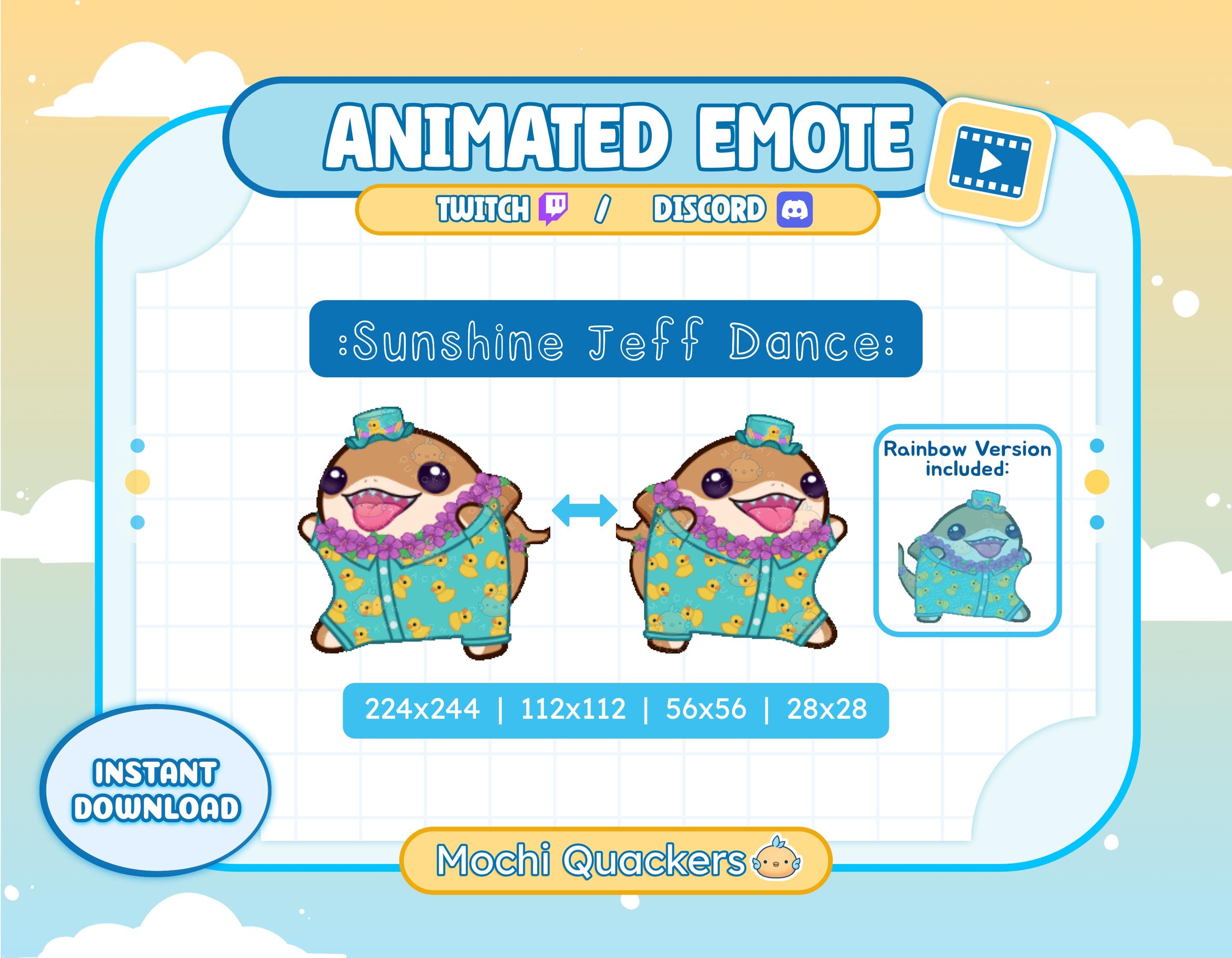 ANIMATED Emote - Sunshine Jeff Dance Rave | Rivals Summer Land Shark ...