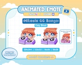 Animated Emote | Cozy Break Mikaela Reid Good Game Emote - GG Bongo Emoji | Twitch & Discord