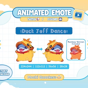 ANIMERAD Emote - Gul Anka Jeff Dans Emote | Rivals Ducky Land Shark, Twitch & Discord Emoji