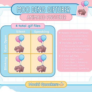 ANIMATED Pngtuber | Baby Hippo GIF Avatar for Streaming | Twitch ...