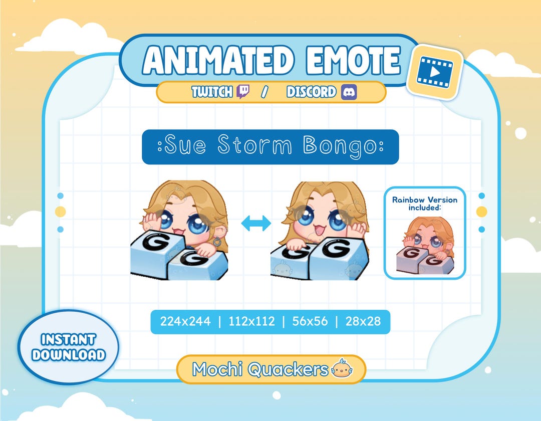 Animated Emote | Invisible Woman Good Game Emote - GG Bongo | Sue Storm ...
