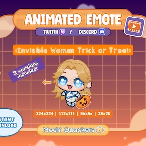 Halloween Animated Emote | Invisible Woman - Trick or Treat | Rivals Sue Twitch Stream & Discord Emoji