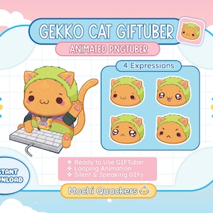 Valorant Gekko Animated PNGTuber voor streaming, 4 expressies! | Klaar voor gebruik: GIFTuber, Kitten Stream Pet, Twitch, YouTube, Vtuber, OBS