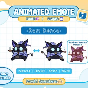 Animated Emote | Deadlock Rem Emote - Dance | Hype, Rave, Rainbow Dancing Alert, Twitch & Discord Emoji