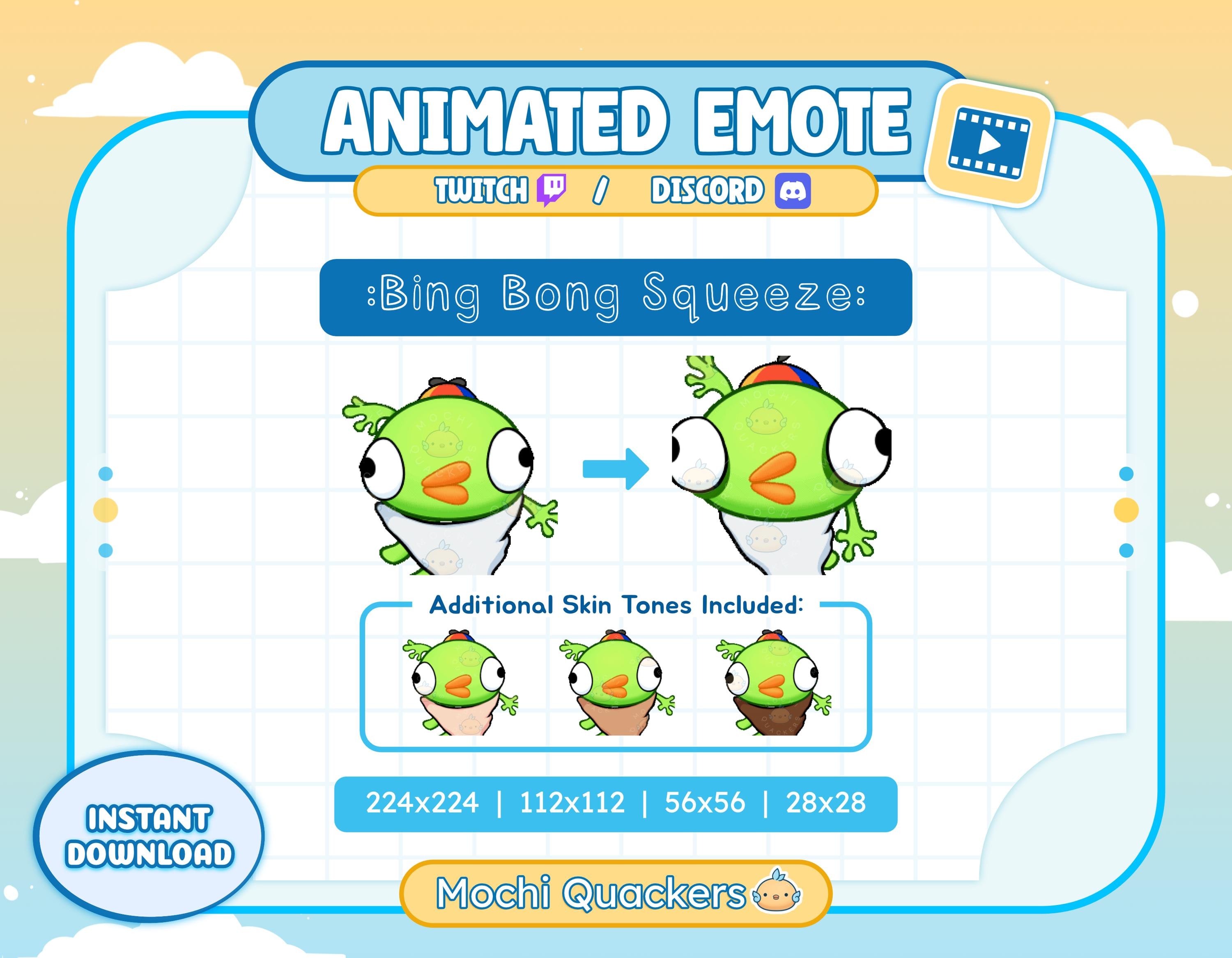 ANIMATED Emote | Peak Bing Bong - Squeeze Emote | Twitch Stream & Discord Emoji | Funny Peak Game Emote Squish Choke Squishy Plush