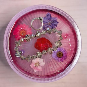 Blush Floral Tray Stand
