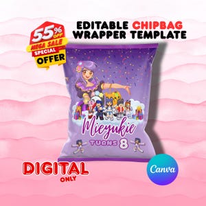 Aphmau Chip Tüten Vorlage: DIY Gastgeschenk (Digitaler Download)