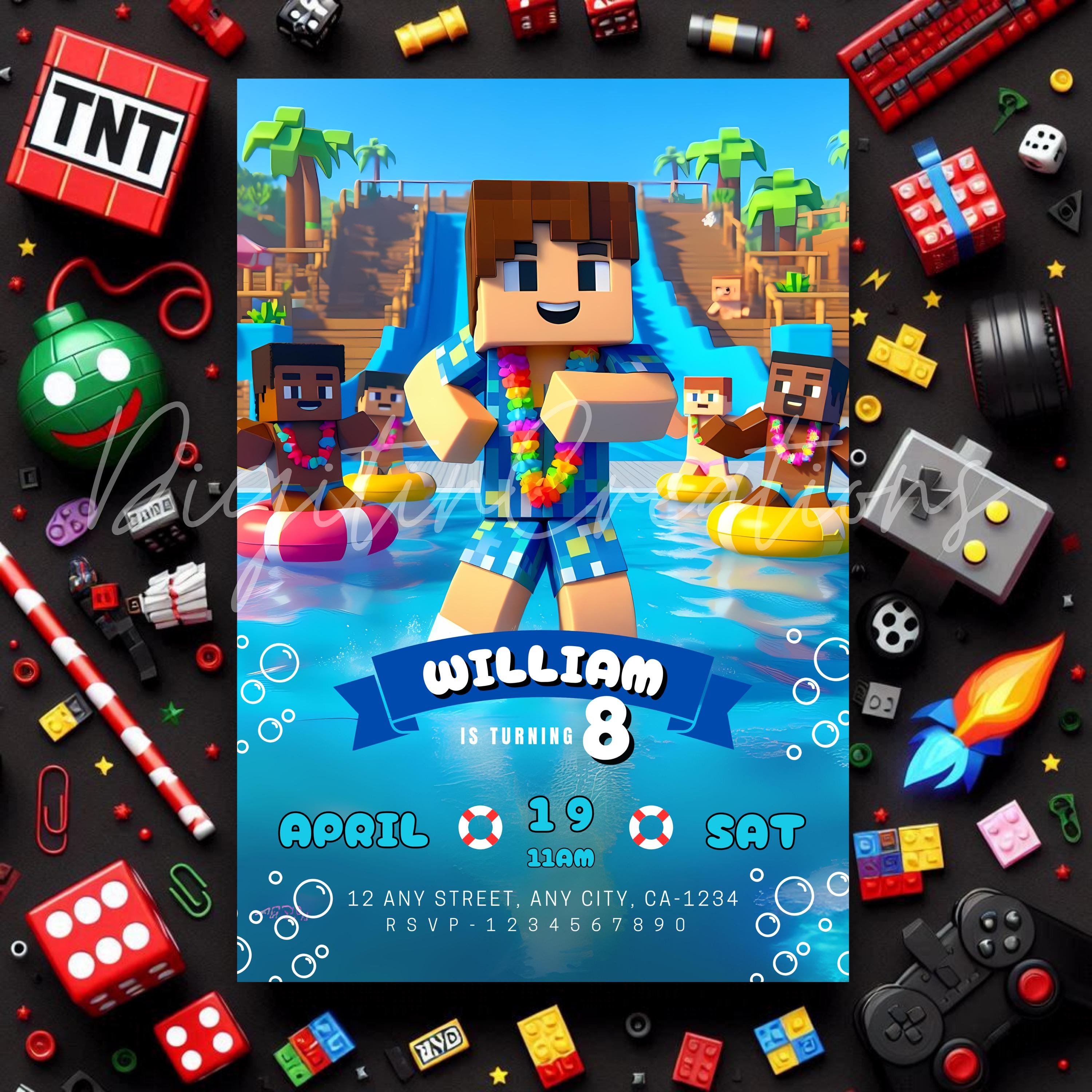 Minecrafter Pool Party