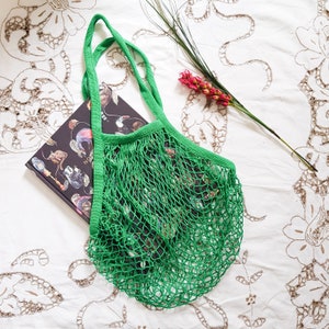 Jelly Beanie Grüne Baumwollschnur Schulter Tragetasche