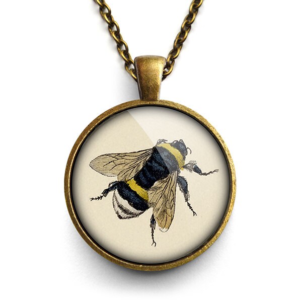 Vintage Bee Necklace ER04 - Etsy