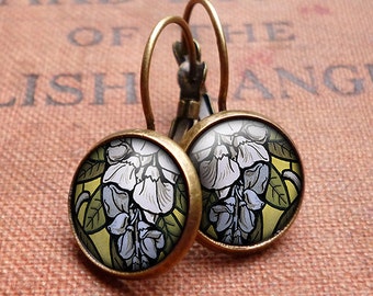 Wisteria Leverback Earrings (AN03)