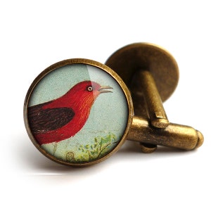 Red Bird Cufflinks (TB06)