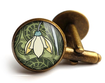 Snowdrop Cufflinks (AN05)