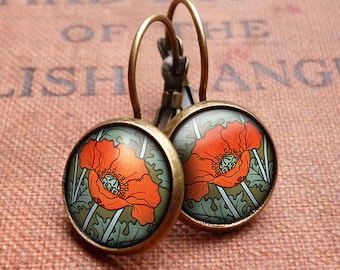 Poppy Leverback Earrings (AN07)