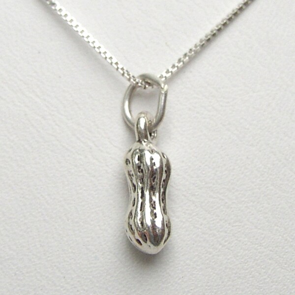 Fun Sterling silver Peanut necklace