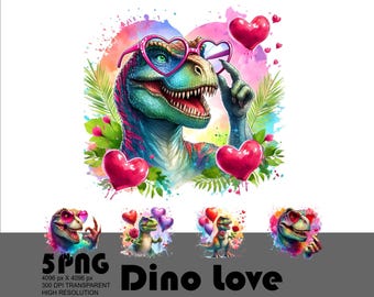Valentinstag T-Rex Png Dino Liebe Png Valentine Dinosaurier Png Trex Vintage Valentinstag Png Digitale Sublimation Hohe Auflösung 300 Dpi