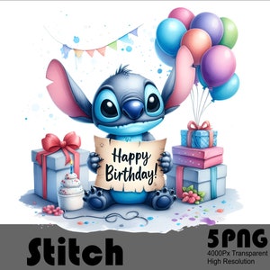 Point 5PNG Joyeux anniversaire PNG Design Tshirt haute résolution et fichier pour sublimation Png Stitch