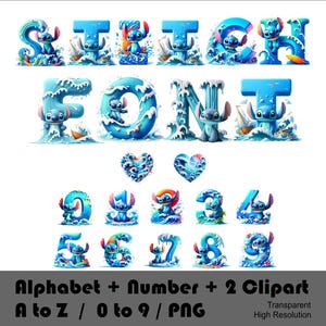 Stitch Font Png Stitch Alphabet Png Stitch Numbers Png Letters Stitch Clipart Png Kids Birthday Font Png Party Font Png File Cartoon Doodle