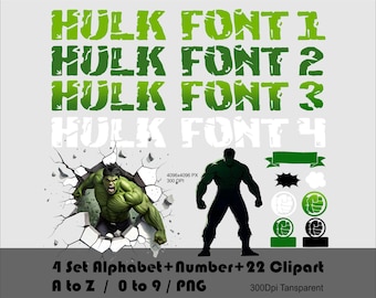 Hulk Font Png Green Giant Alphabet Bundle Png Kids Birthday Font Cartoon Font Hulk Clipart Alphabet Letters Numbers Doodle Instant Download