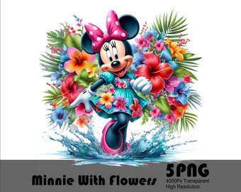 5 PNG Minnie Rocker Punk PNG Design High Resolution Tshirt and ...